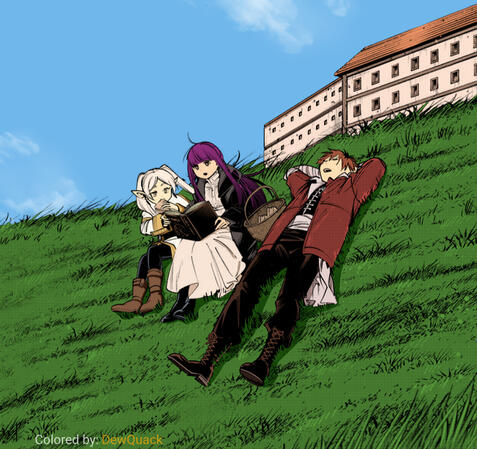 Frieren coloring Frieren coloring