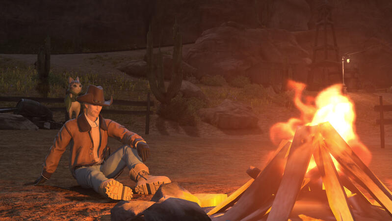 Rest at the campfire